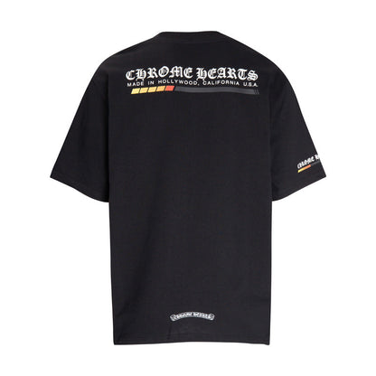 Chrome Heart T Shirts Croix letter print Sanskrit loose casual short sleeves