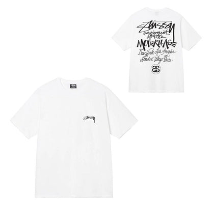 Stussy T-Shirts Casual Versatile Loose T-Shirts Couple