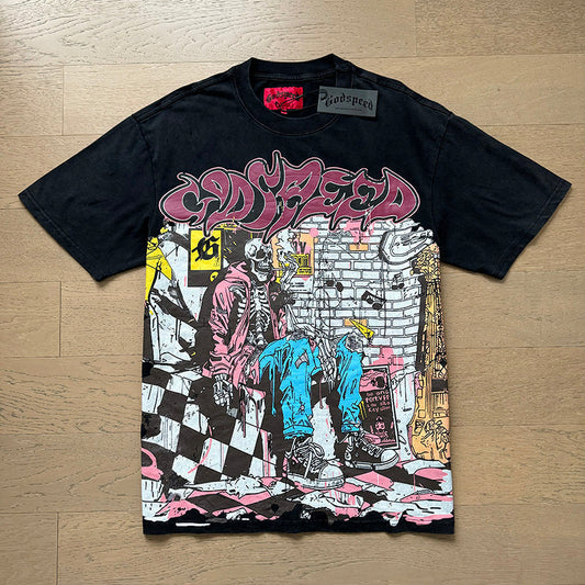 Godspeed T-shirts Retro Fantasy Pattern