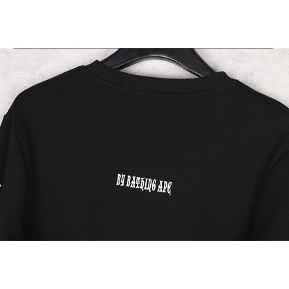 Bathing Ape Sweatshirt Autumn and Winter Men's Cotton Printed Long Sleeve round-Neck Pullover