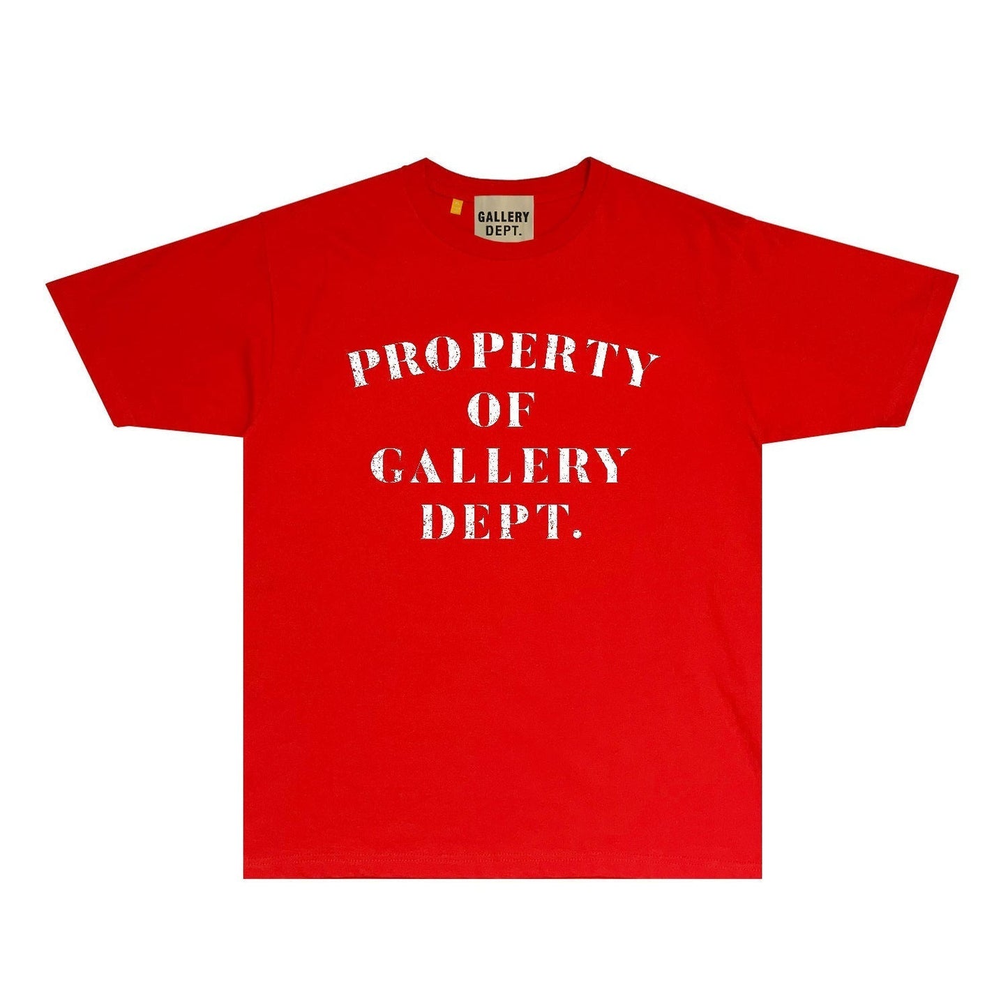 Gallery Dept T Shirt Retro Printed Loose Short-Sleeved Shirt
